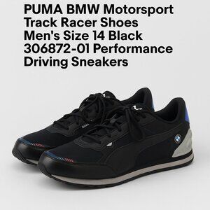 PUMA‎ BMW Motorsport Track Racer driving Shoes Size 14 Black 306872 Performance